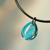 『Bright sky berry』 ガラスアクセサリー ネックレス・ペンダン...