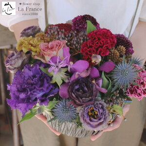 紫 花 アレンジメントの人気商品 通販 価格比較 価格 Com