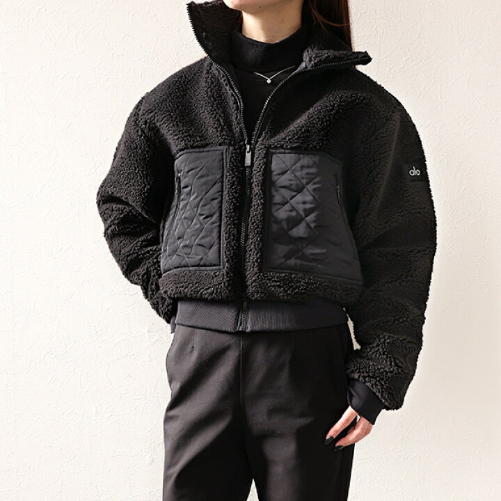 楽天市場】Alo Yoga アローヨガ ボアジャケット Sherpa Edge Bomber 
