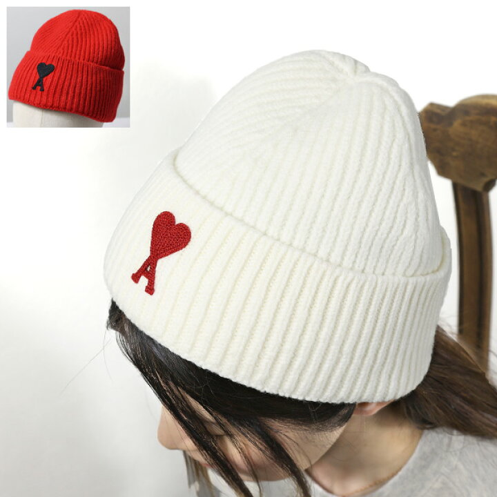 楽天市場】AMI PARIS アミパリス De Coeur Beanie ビーニー ニット帽  