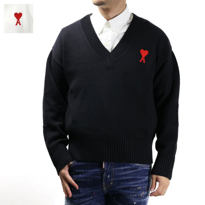 楽天市場】AMI PARIS アミ パリス AMI DE COEUR V-Neck Sweater アミ 