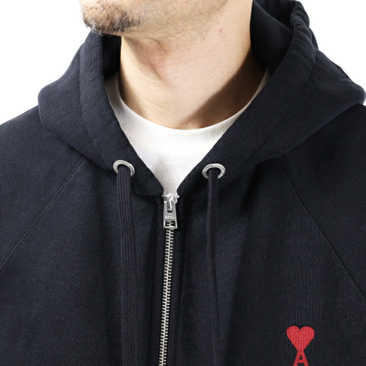 楽天市場】AMI PARIS アミ パリス AMI DE COEUR ZIPPED HOODIE 