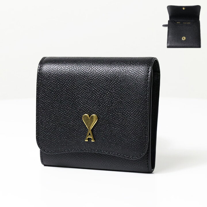 楽天市場】AMI PARIS アミ パリス Paris Paris Compact Wallet 二  