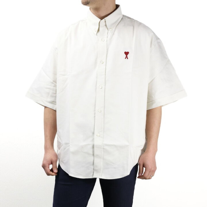 楽天市場】AMI PARIS アミ パリス Boxy Fit Short Sleeve Shirts 