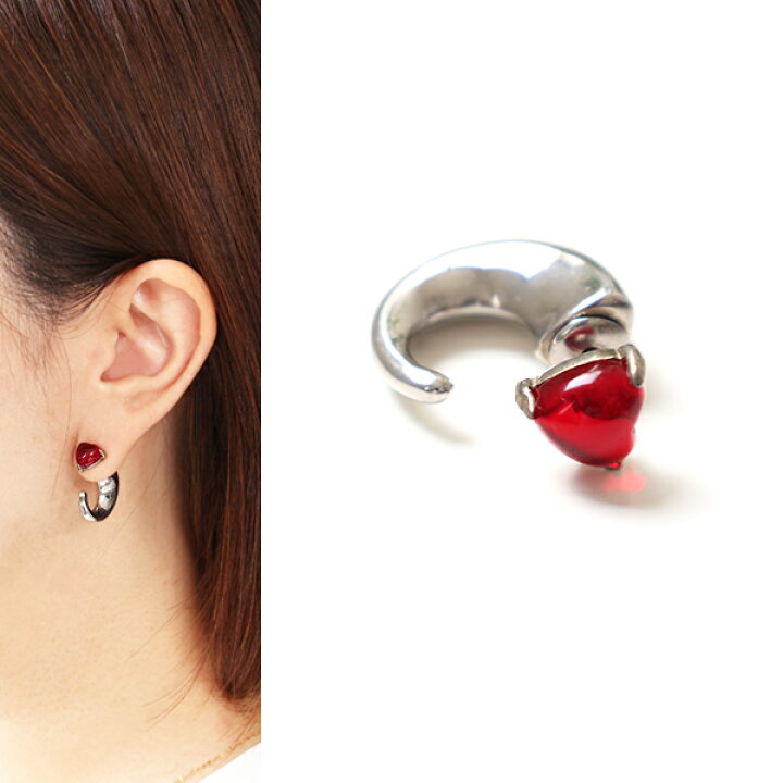 楽天市場】AMI PARIS アミ パリス ピアス Red Heart Earring UJW994 