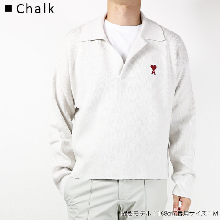 楽天市場】AMI PARIS アミ パリス ポロ ニット セーター Polo Long 