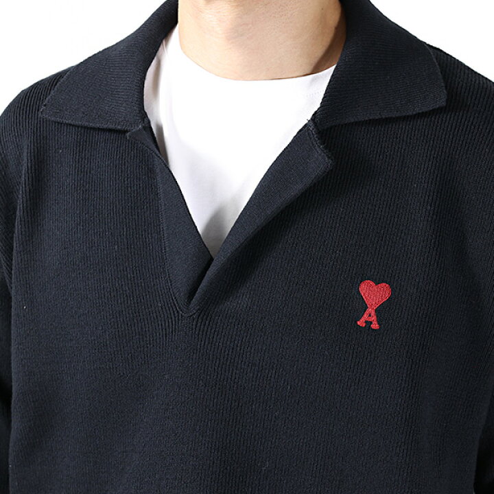 楽天市場】AMI PARIS アミ パリス ポロ ニット セーター Polo Long 