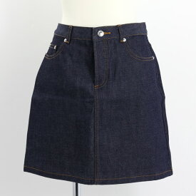 4/30迄！Instagramフォロワーさん限定クーポン発行中！A.P.C. アーペーセー JUPE DENIM SKIRT デニムスカート スタンダード ノンウォッシュ ひざ丈 ストレッチデニム コットン カジュアル レディース CODBSF06094 IAI