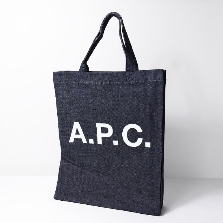 楽天市場】A.P.C. アーペーセー Logo Print Denim Tote Bag トート 