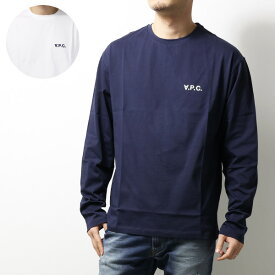 【3月31迄！タイムセール価格！】A.P.C. アーペーセー Frankie T-shirt ロングスリーブTシャツ ロンT クルーネック 長袖 ロゴ コットン シンプル メンズ COFDW H26192