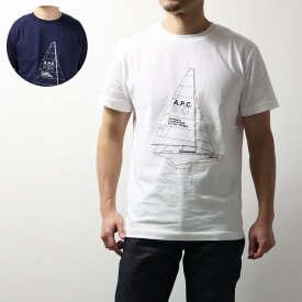 【5/31迄！SNSフォロワーさん限定 5％OFFクーポン発行中】A.P.C. アーペーセー Jeannot T-Shirt Tシャツ プリントTシャツ ロゴ コットン 半袖 クルーネック メンズ CODEU M26203