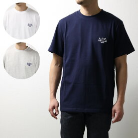 A.P.C. アーペーセー Logo T-Shirt Tシャツ ロゴT ロゴ刺繍 ミニロゴ コットン 半袖 クルーネック メンズ COEZC H26840