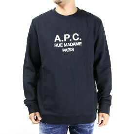 【3月31迄！タイムセール価格！】A.P.C. アーペーセー Logo Crewneck Sweater スウェット トレーナー ロゴ コットン メンズ COEZDH27500