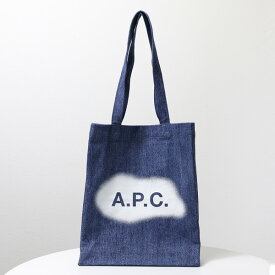 A.P.C. アーペーセー LOU WASHED INDIGO TOTE BAG トートバッグ デニムトート サブバッグ 鞄 A4収納可能 ロゴ カジュアル メンズ レディース ユニセックス COGEK M61442 LaG Onlinestore