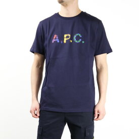 4/30迄！Instagramフォロワーさん限定クーポン発行中！A.P.C. アーペーセー Logo T-Shirts Tシャツ カットソー 半袖 クルーネック コットン ロゴ チェック クラシック メンズ COBQX H26292