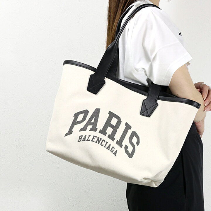 楽天市場】BALENCIAGA バレンシアガ PARIS CANVAS SMALL TOTE BAG 