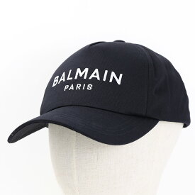 【5/31迄！SNSフォロワーさん限定 5％OFFクーポン発行中】BALMAIN バルマン Logo Baseball Cap キャップ ベースボールキャップ 帽子 コットン ロゴ メンズ YH1XA015CB240PA