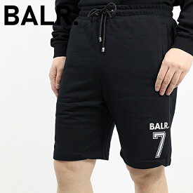 BALR. ボーラー Regular number 7 Shorts B1431.1028 102 ショートパンツ ハーフパンツ スウェットパンツ 短パン ショーツ ルームウェア ロゴ シンプル スポーツ メンズ