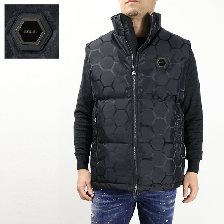 楽天市場】BALR ボーラー Miles Straight Jacquard Bodywarmer ダウン 