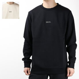 BALR ボーラー Q-Series Regular Fit Sweatshirt スウェット トレーナー 長袖 クルーネック コットン メタルロゴ ワンポイント レギュラーフィット メンズ B1262.1074