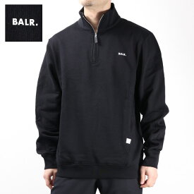 【5/31迄！SNSフォロワーさん限定 5％OFFクーポン発行中】BALR ボーラー Brand Regular Fit Half Zip Sweatshirt B126B.1001