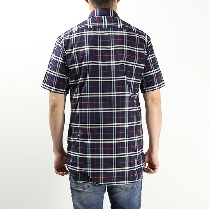 楽天市場】BURBERRY バーバリー GEORGE CHECK STRETCH SHORT SLEEVE 