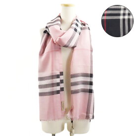 4/30迄！Instagramフォロワーさん限定クーポン発行中！BURBERRY バーバリー Lightweight Check Scarf スカーフ 大判ストール チェック柄 ジャイアントライトウェイト チェック ウール シルク エレガント レディース 3995485 4100B 4001363 5317B