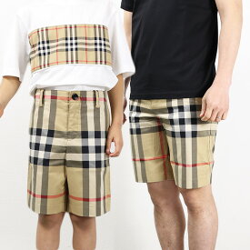 【5/31迄！SNSフォロワーさん限定 5％OFFクーポン発行中】BURBERRY バーバリー Check Stretch Cotton Tailored Shorts テーラードショーツ ハーフパンツ ヴィンテージチェック ストレッチコットン 男の子 キッズ メンズ 大人もOK 8040998