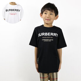 BURBERRY バーバリー Horseferry Print Cotton T-shirt Tシャツ 半袖 クルーネック ロゴ コットン 男の子 女の子 キッズ 8064569 8064570