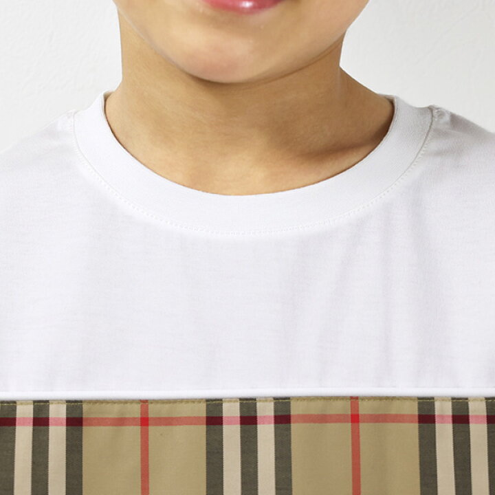 楽天市場】BURBERRY バーバリー Vintage Check Panel Cotton T-shirt T 