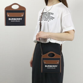 4/30迄！Instagramフォロワーさん限定クーポン発行中！BURBERRY バーバリー MICRO POCKET BAG ショルダーバッグ クロスボディバッグ ハンドバッグ 鞄 ロゴ刺繍 レディース 8055187