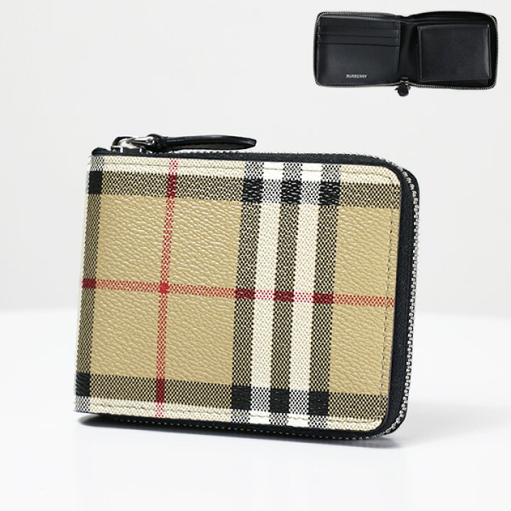 楽天市場】BURBERRY バーバリー DANIELS ZIPPED WALLET 二つ折り財布 