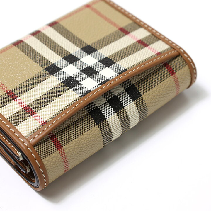 楽天市場】BURBERRY バーバリー CHECK BI-FOLD WALLET 三つ折り財布 