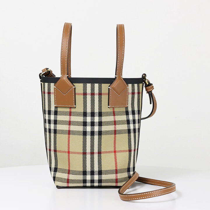 楽天市場】BURBERRY バーバリー MINI LONDON TOTE BAG ミニロンドン 