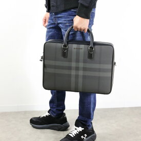 【5/31迄！SNSフォロワーさん限定 5％OFFクーポン発行中】Burberry バーバリー AINSWORTH BRIEFCASE トートバッグ ハンドバッグ A4サイズ収納可能 PC収納 通学 通勤 メンズ 8065338 A1208