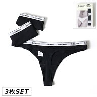 Calvin Klein カルバンクライン Tバック ショーツ Modern Logo 3-Pack Low Rise Thong QD5209 レディース…