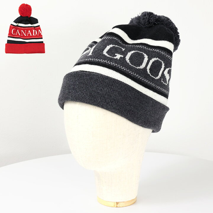 楽天市場】CANADA GOOSE カナダグースMerino Logo Pom Hat メリノ  