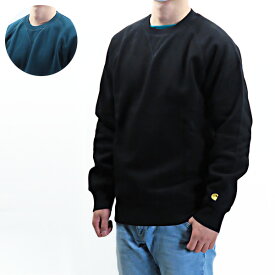 【3月31迄！タイムセール価格！】CARHERTT カーハート Chase Sweatshirt I026383 0JJ 8990 スウェットシャツ トレーナー プルオーバー クルーネック ロゴ刺繍 長袖 メンズ