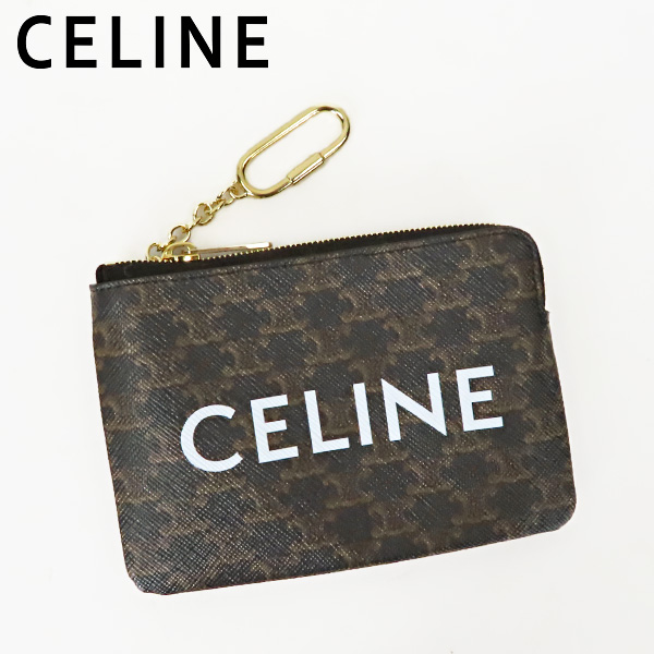 CELINE セリーヌ COIN AND CARD POUCH 10C662CA2 38NO トリオンフ モノグラム コイン カードケース ミニ財布 ロゴ