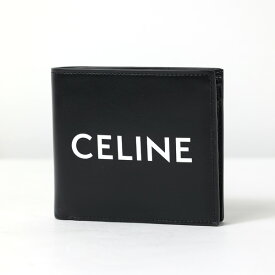 Celine セリーヌ Logo Bi-Fold Wallet 二つ折り財布 折りたたみ財布 ミニ財布 ロゴ レザー メンズ 10C873DME 38SI