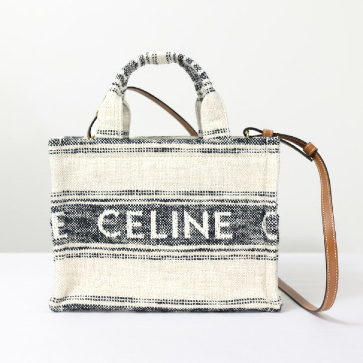 楽天市場】CELINE セリーヌ SMALL CABAS THAIS IN STRIPED TEXTILE 