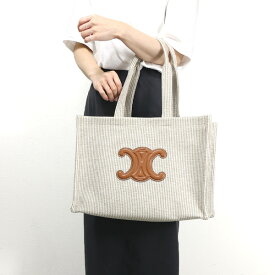 Celine セリーヌ Large Cabas Thais Cuir Triomphe Tote Bag ラージ カバ タイス トートバッグ トリオンフ 鞄 ストライプ テキスタイル レザー レディース 196762FEE