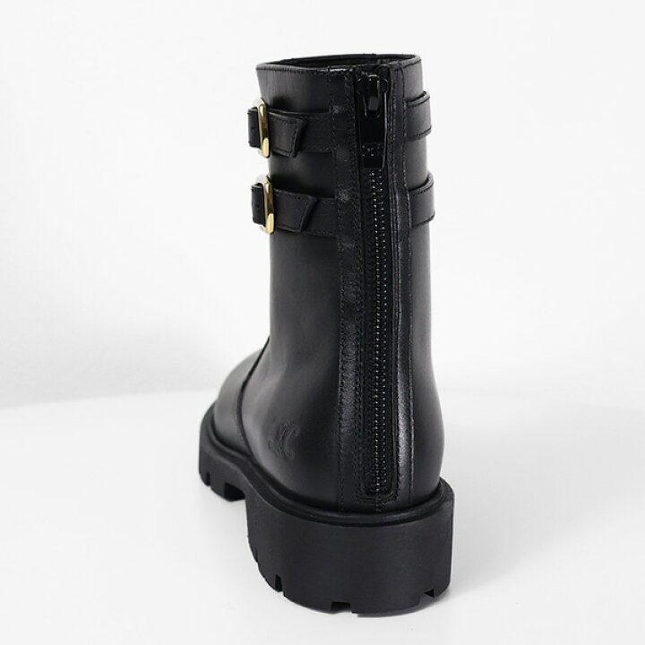 楽天市場】CELINE セリーヌ Margaret Double Buckle Zip Up Boots 