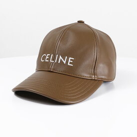 CELINE セリーヌ LOGO LEATHER BASEBALL CAP ベースボールキャップ キャップ 帽子 レザー 本革 ロゴ刺繍 セレカジ レディース 2AUA6101Q