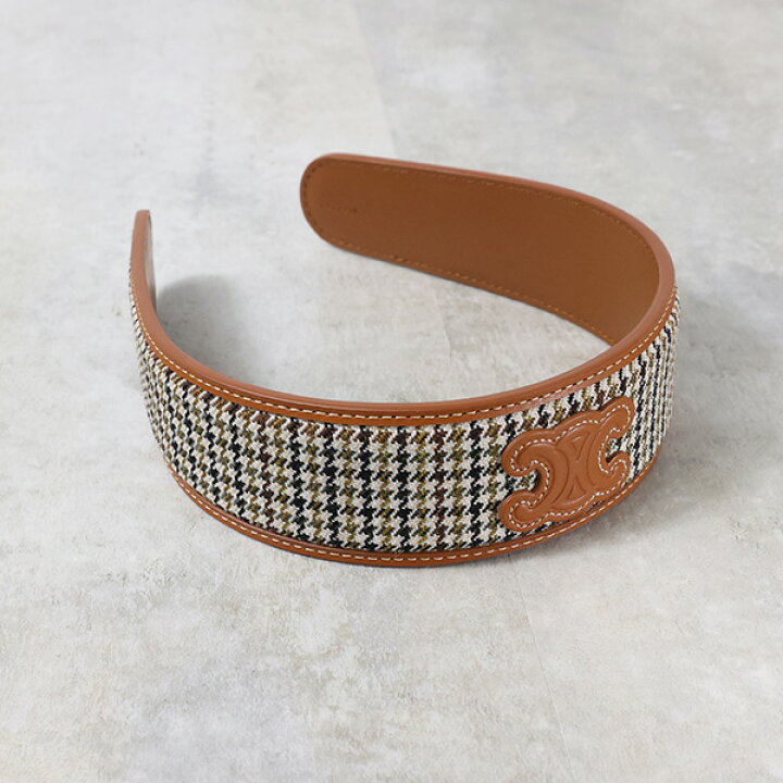 楽天市場】CELINE セリーヌ TRIOMPHE HAIRBAND ヘアバンド  