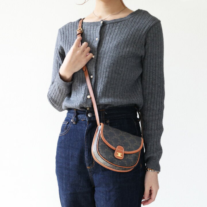 楽天市場】CELINE セリーヌ BESACE MINI SHOULDER BAG トリオンフ 