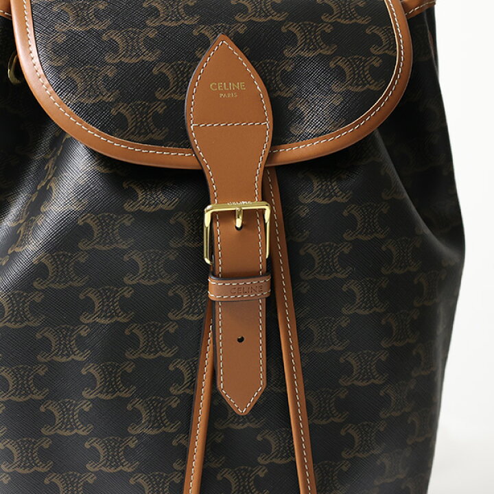 楽天市場】CELINE セリーヌ Medium Folco Backpack ミディアム フォル 