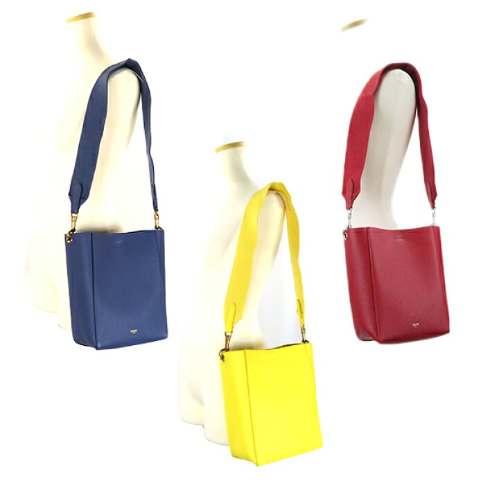 楽天市場】CELINE セリーヌ SANGLE SMALL サングル バケットバッグ  