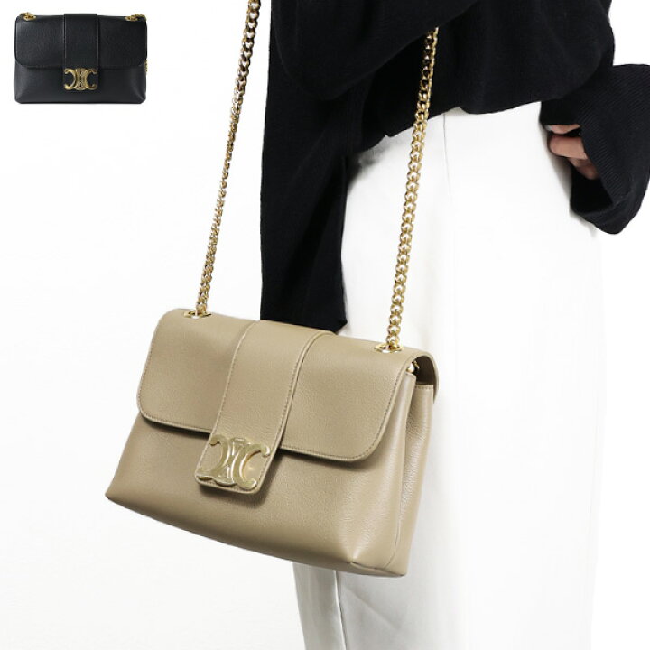 楽天市場】CELINE セリーヌ VICTOIRE Shoulder Bag ミディアム ヴィク 