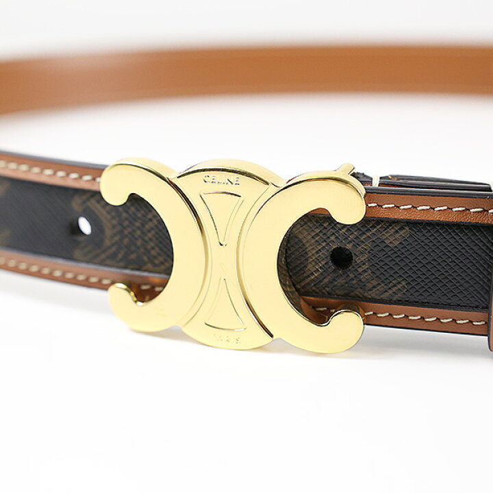 楽天市場】CELINE セリーヌ Medium Triomphe Canvas Belt ミディアム 